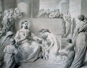 Le Christ bénissant les petits enfants